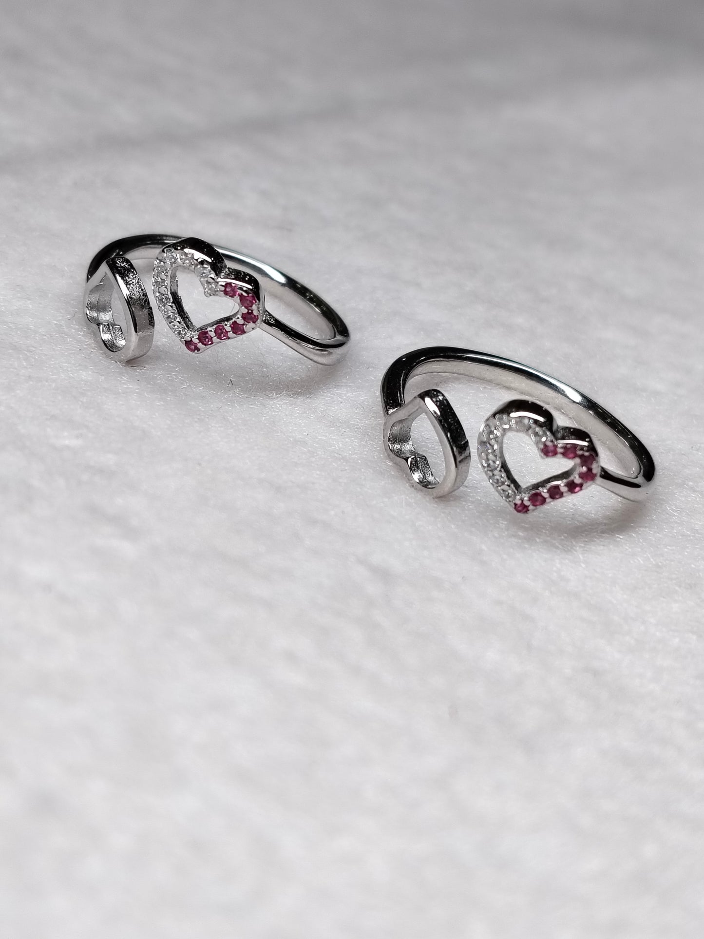 Graceful Silver Adjustable Toe Ring