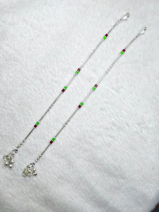 SILVER ANKLET-10 INCHES