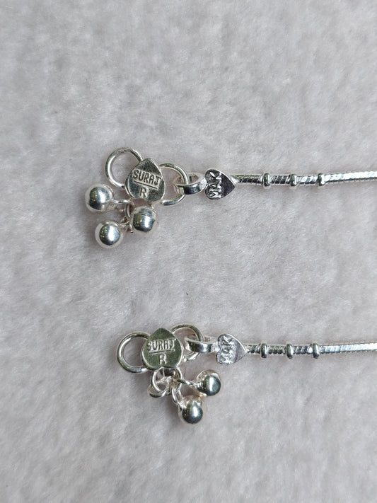 SILVER ANKLET-10 INCHES