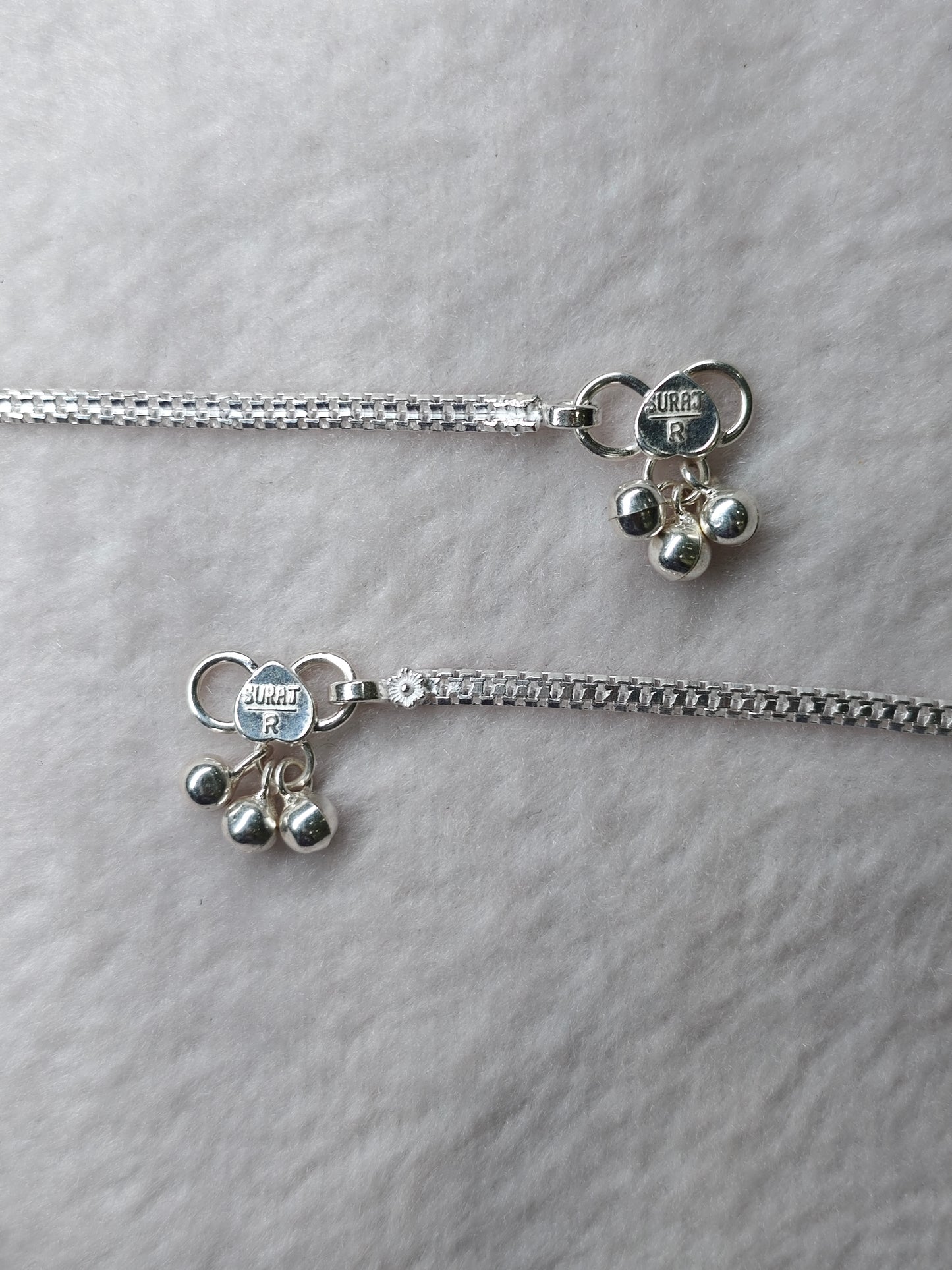 SILVER ANKLET-10 INCHES