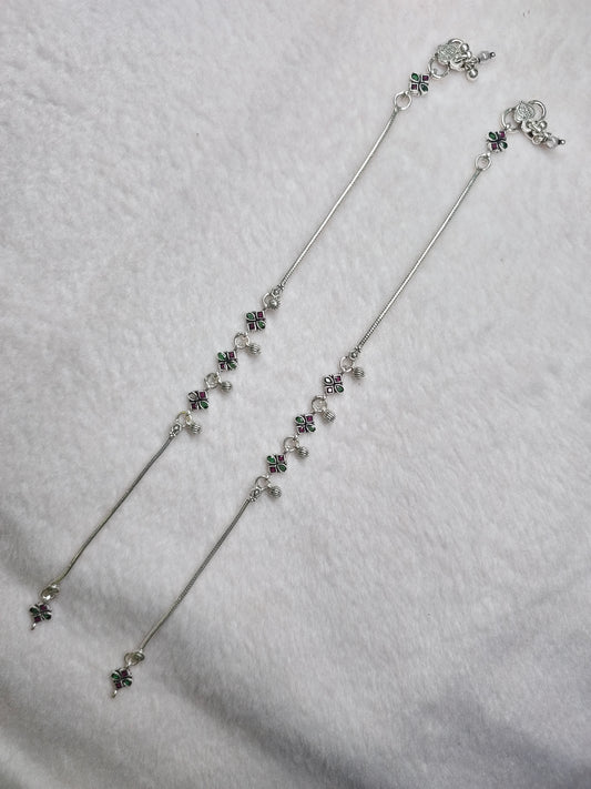 SILVER ANTIQUE ANKLET
