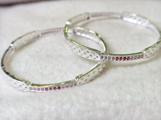 LADIES SILVER BANGLE-1