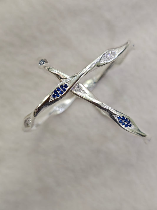LADIES SILVER BANGLE-2