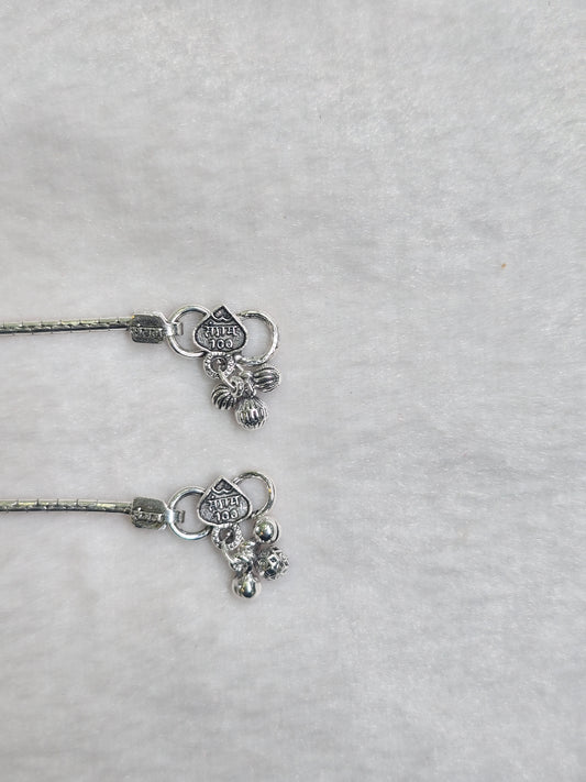 SILVER ANTIQUE ANKLET