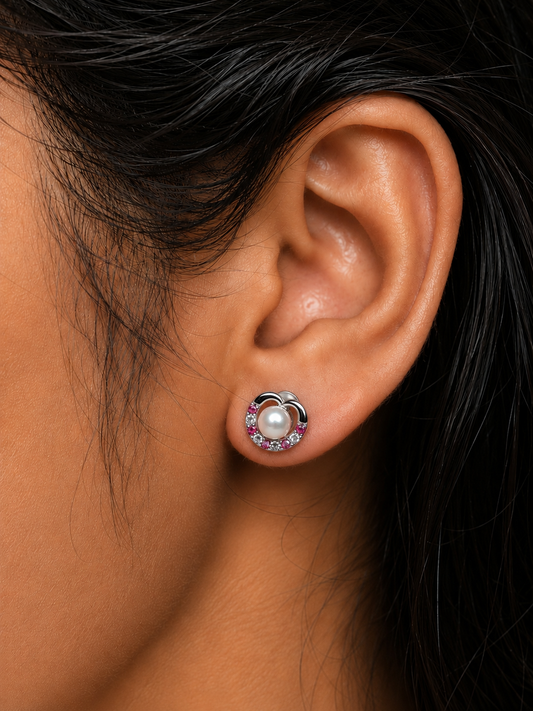Modern 92.5 Silver Stud