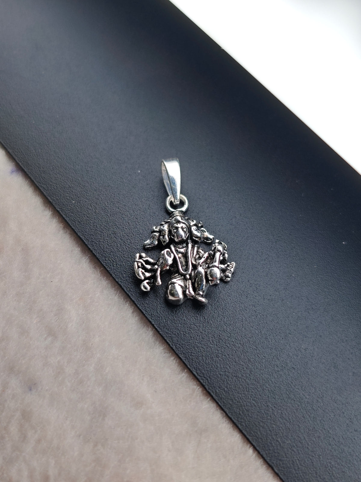92.5 Silver Panch Mukhi Hanuman Pendant | ZORKI