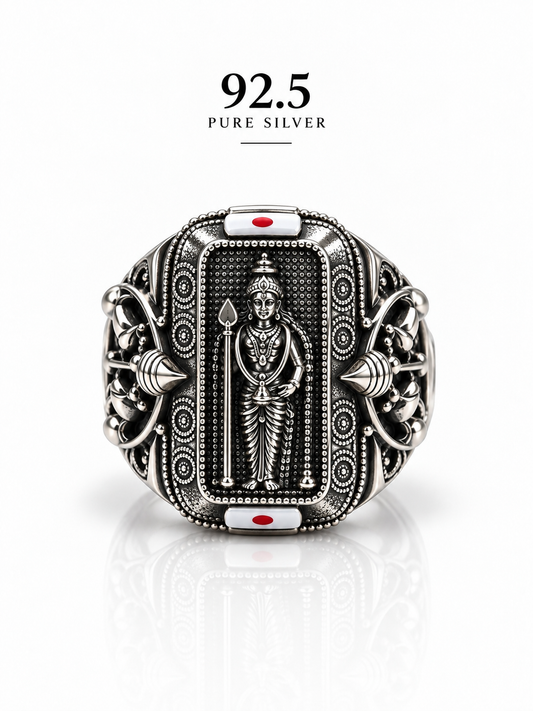 Raja Alangaram Murugan Ring – 92.5 Sterling Silver