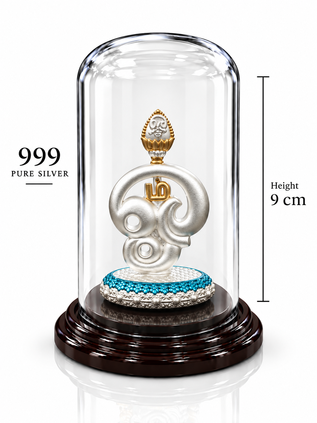 Tamil Om Vel 999 Pure Silver Idol | ZORKI