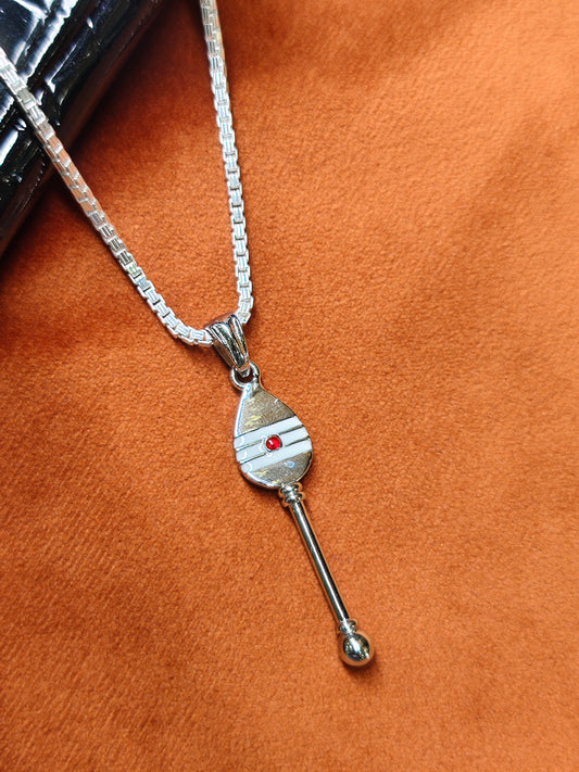 92.5 Silver Lord Murugan Vel Pendant
