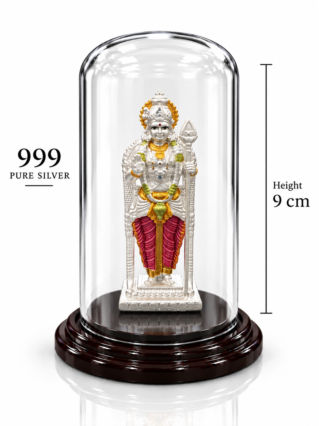 999 Pure Silver Murugan Idol | ZORKI