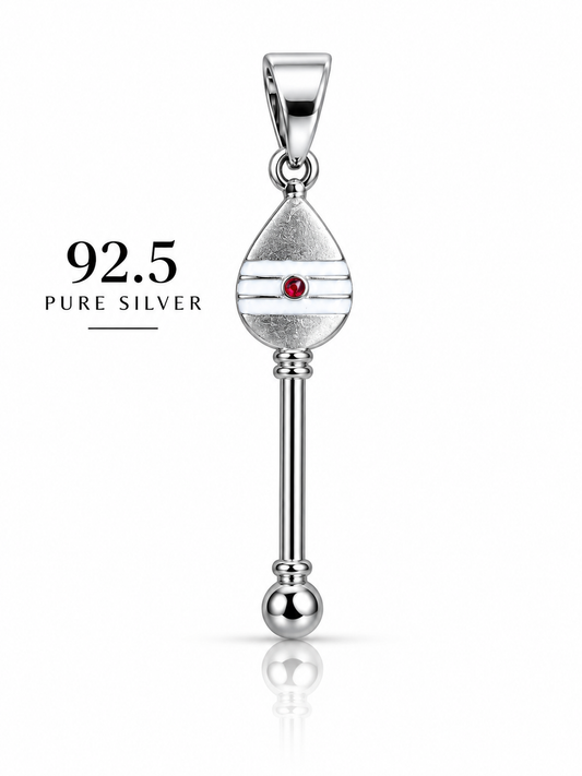 92.5 Silver Lord Murugan Vel Pendant