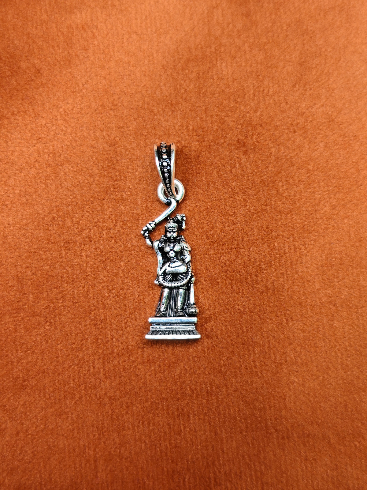 92.5 Silver Karuppasamy Swami Pendant | ZORKI