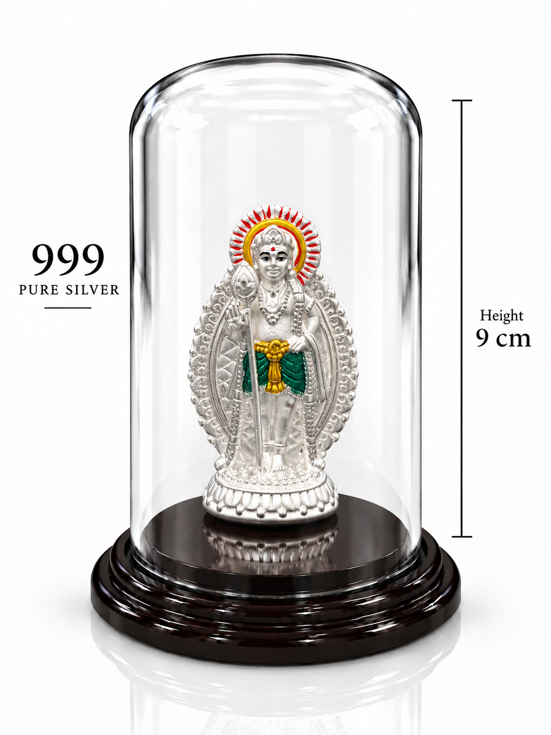999 Pure Silver Standing Lord Murugan Idol | ZORKI