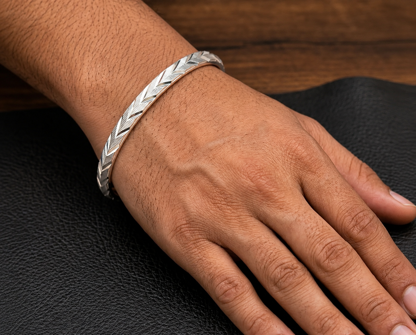 Silver Mens Kada