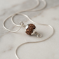 Rudraksha Silver Pendant | 925 Sterling Silver Cap Setting