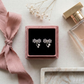 Silver Flora Pearl Bow Studs