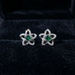 Evergreen' Crystal Star-Flower Studs