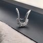 92.5 SILVER ADJUSTABLE VANKI RING (V RING) FOR WOMEN