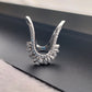 92.5 SILVER ADJUSTABLE VANKI RING (V RING) FOR WOMEN