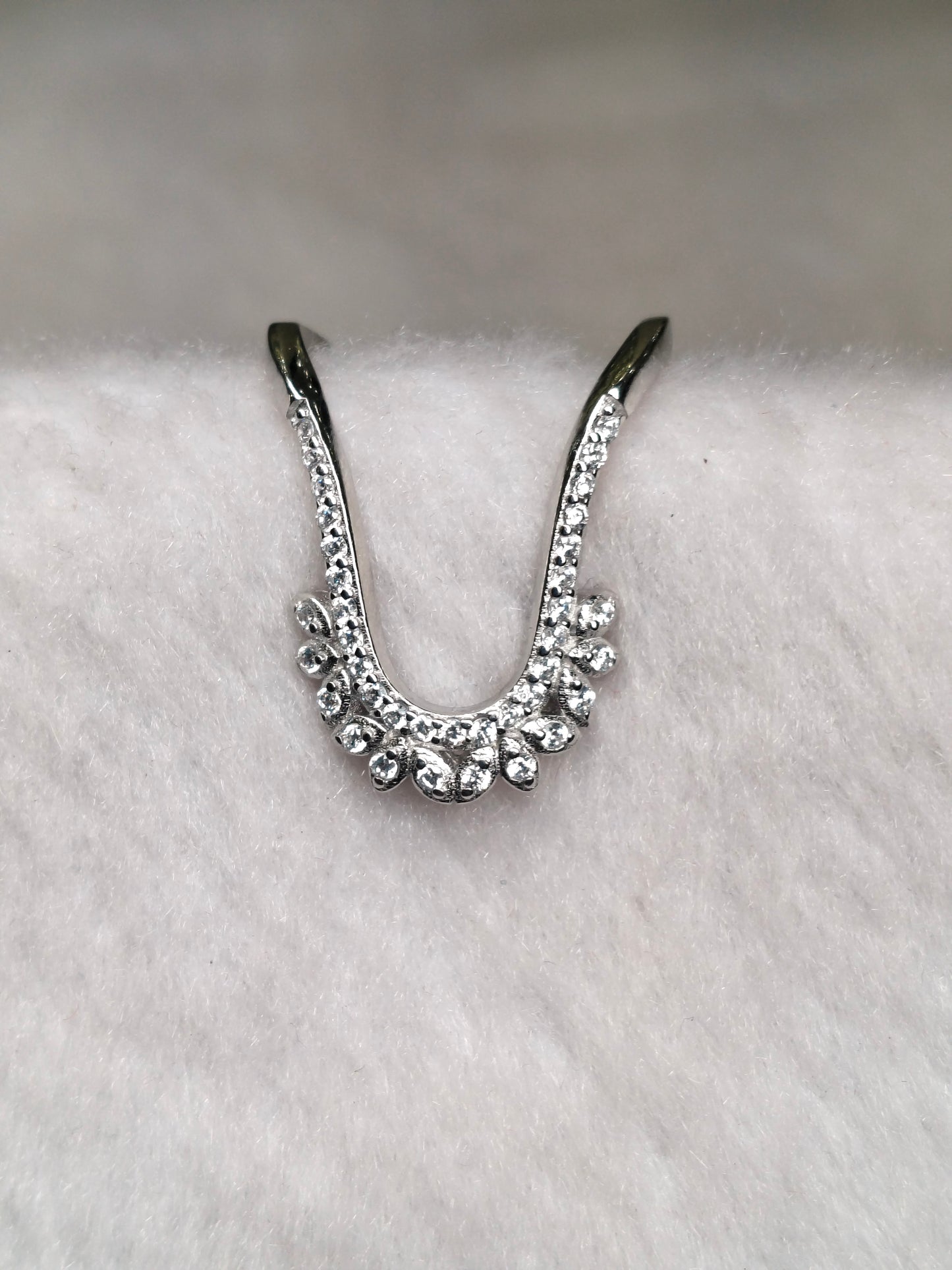 92.5 SILVER ADJUSTABLE VANKI RING (V RING) FOR WOMEN
