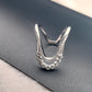 92.5 SILVER ADJUSTABLE VANKI RING (V RING) FOR WOMEN