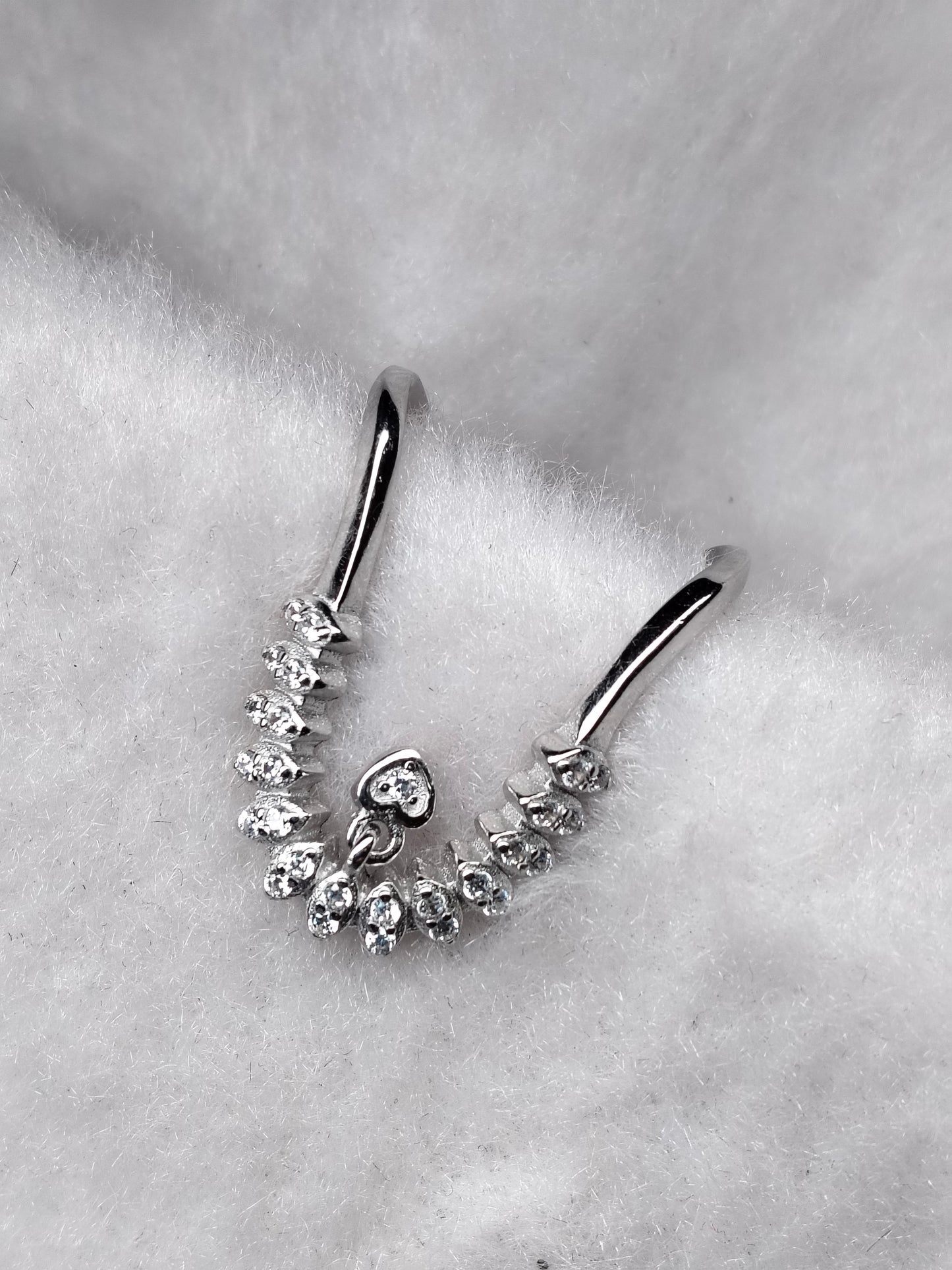92.5 SILVER ADJUSTABLE VANKI RING (V RING) FOR WOMEN