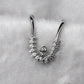92.5 SILVER ADJUSTABLE VANKI RING (V RING) FOR WOMEN