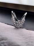 92.5 SILVER ADJUSTABLE VANKI RING (V RING) FOR WOMEN