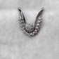 92.5 SILVER ADJUSTABLE VANKI RING (V RING) FOR WOMEN