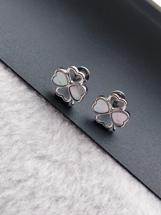 Elegant Floral 92.5 Silver Stud