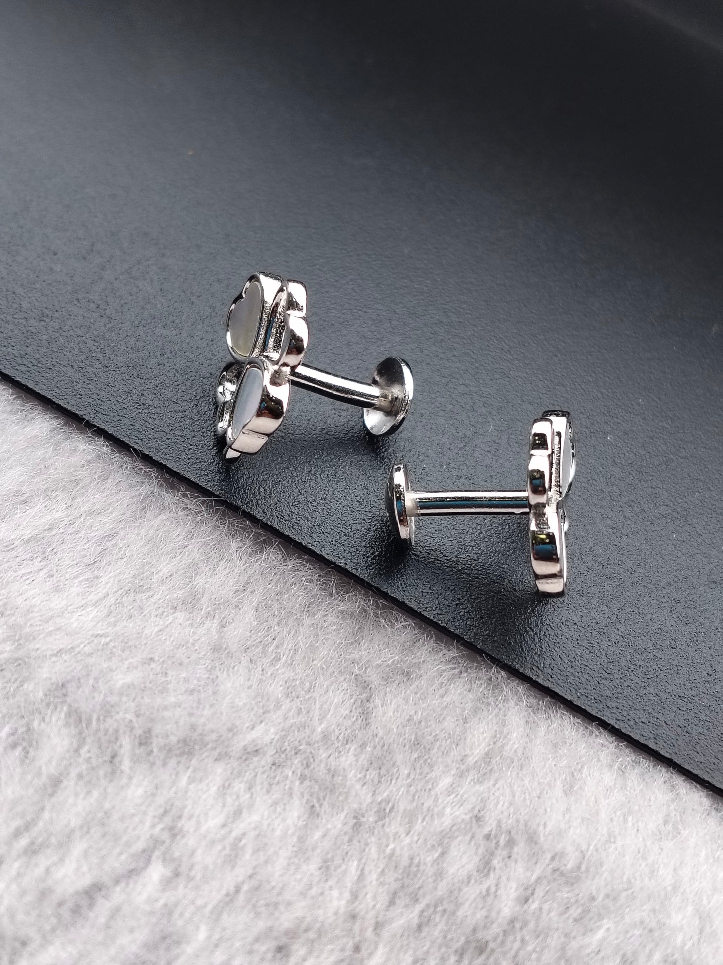 Elegant Floral 92.5 Silver Stud