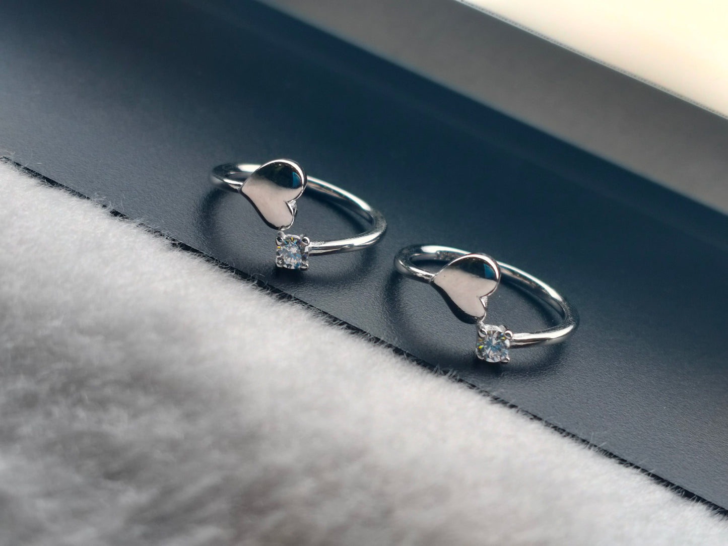 Heart Style Silver Toe Ring