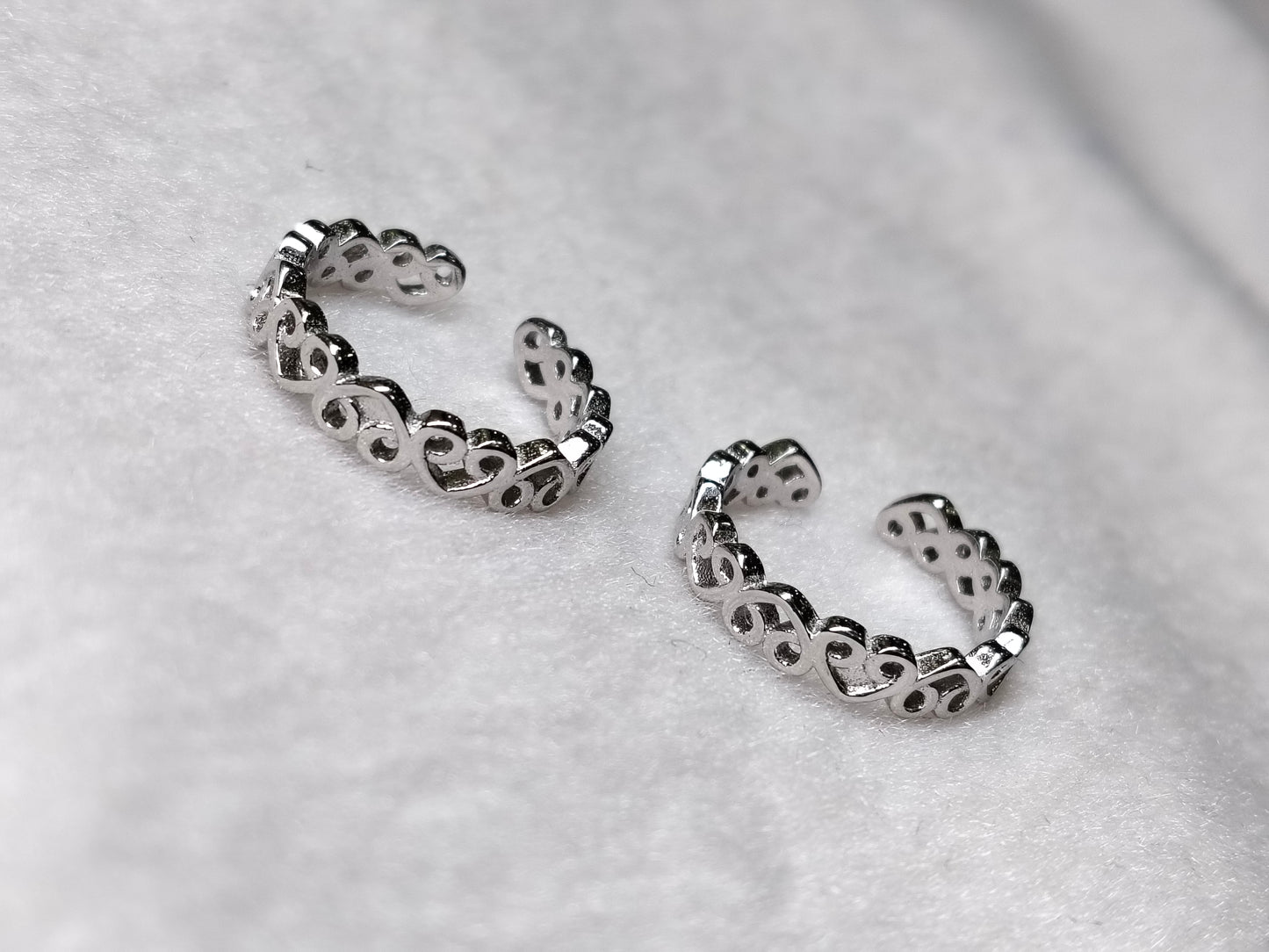 Elegant Adjustable Silver Toe Ring