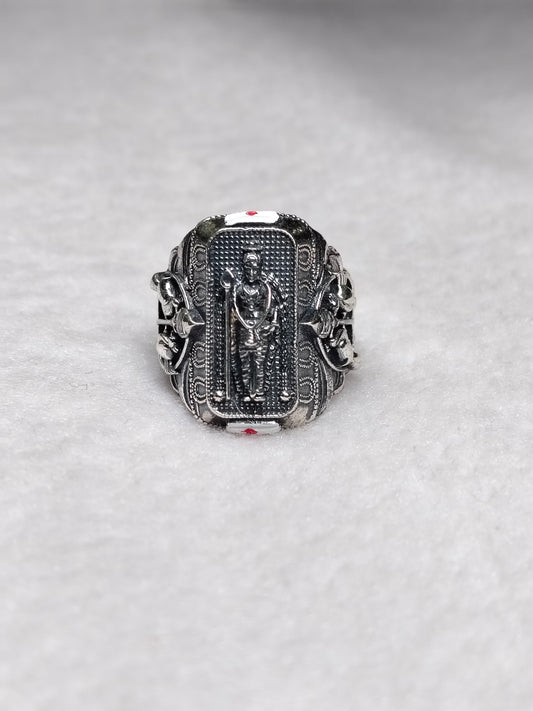 Raja Alangaram Murugan Ring – 92.5 Sterling Silver