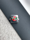SILVER BUTTON HOLDER|AIADMK