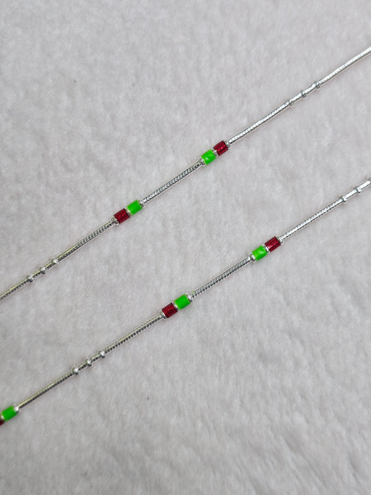 SILVER ANKLET-10 INCHES