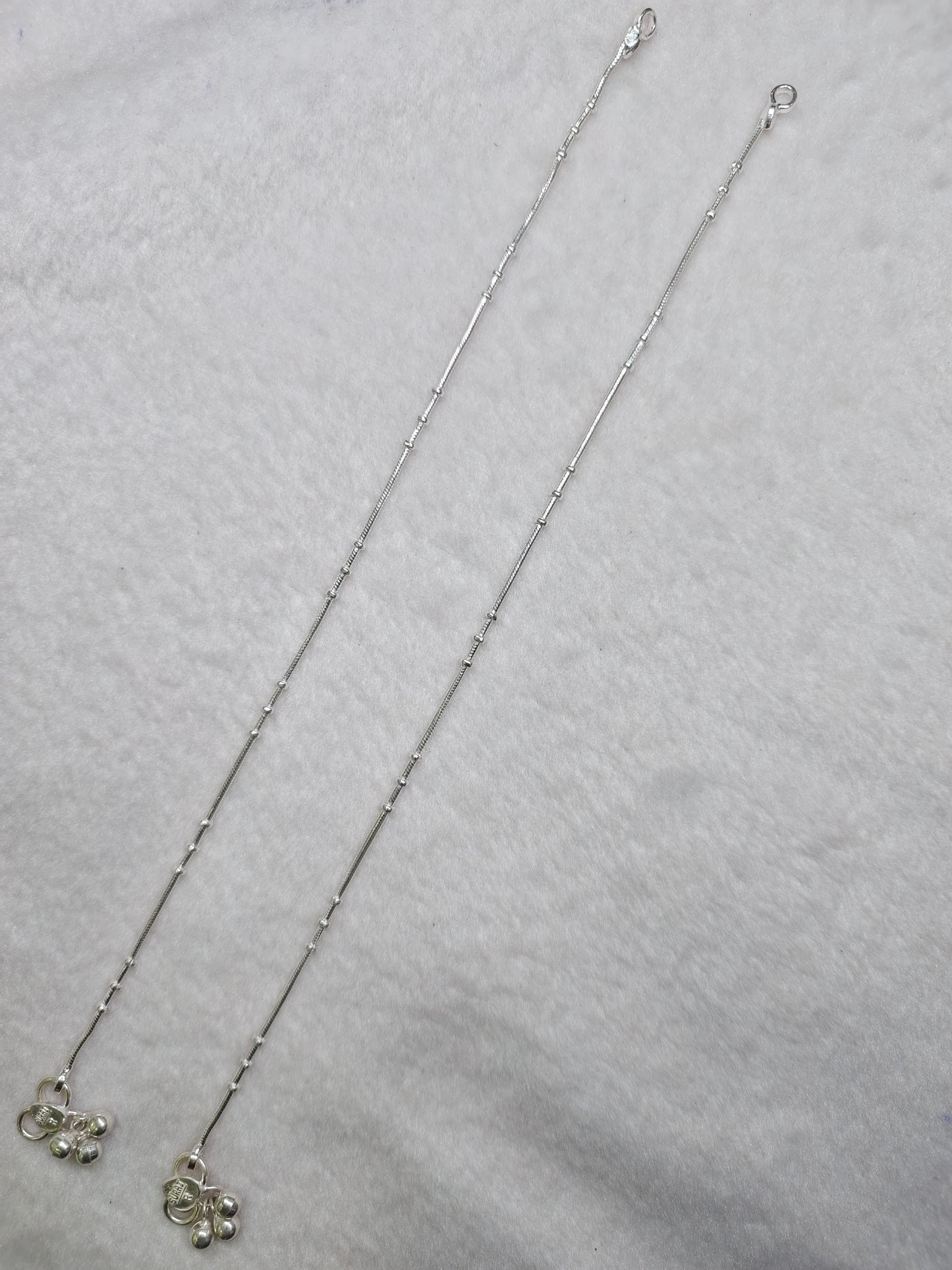 SILVER ANKLET-10 INCHES