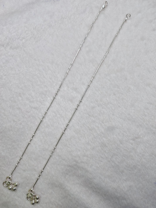 SILVER ANKLET-10 INCHES