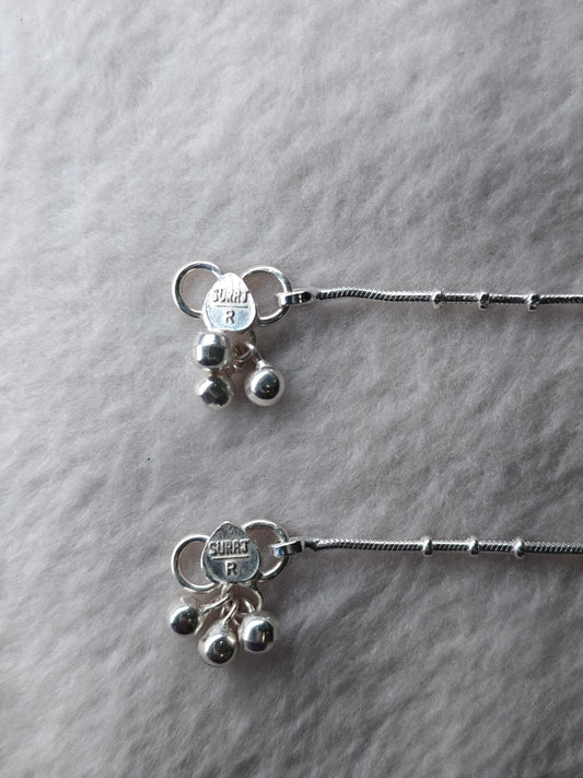 SILVER ANKLET-10 INCHES