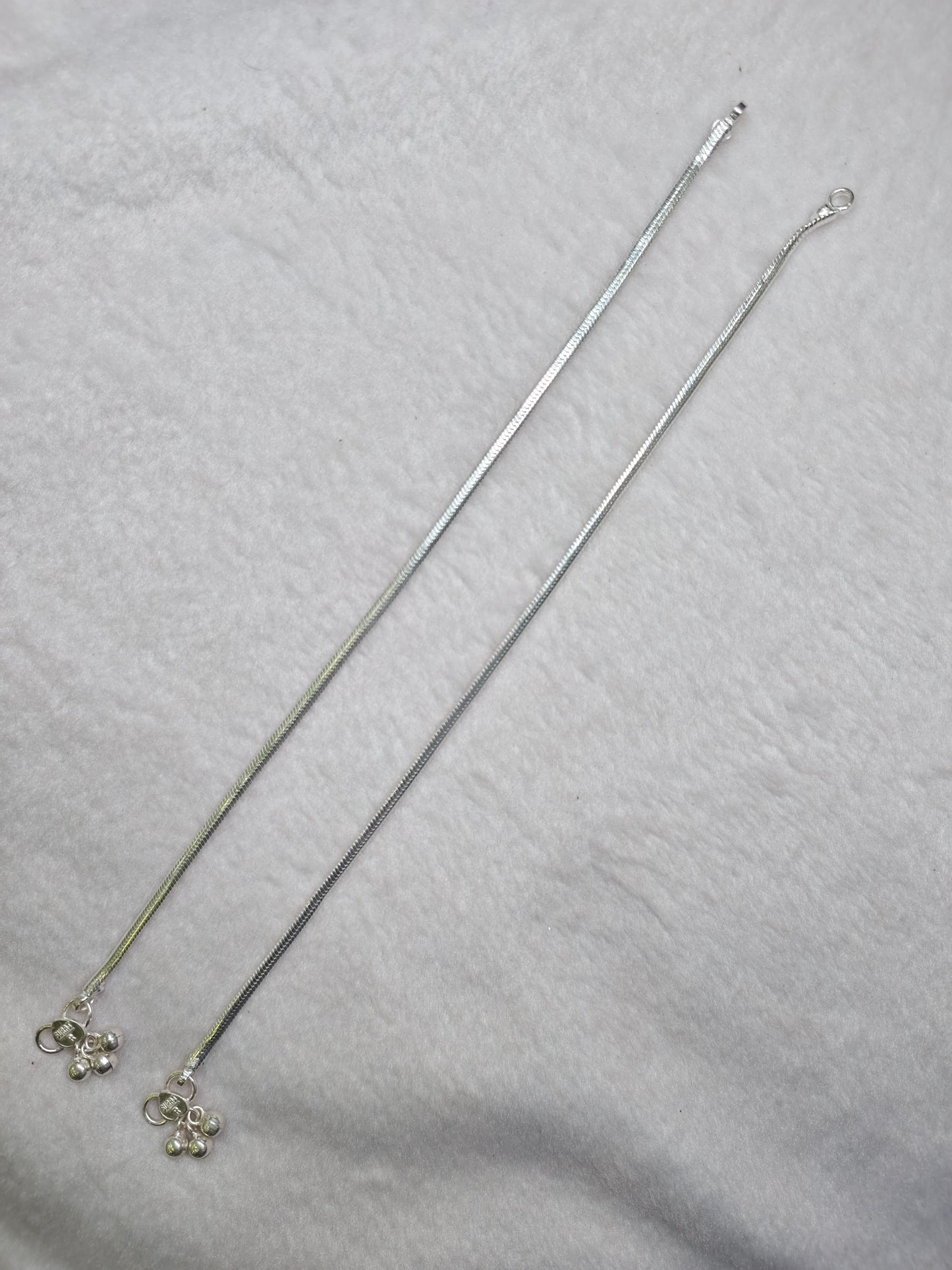 SILVER ANKLET-10 INCHES