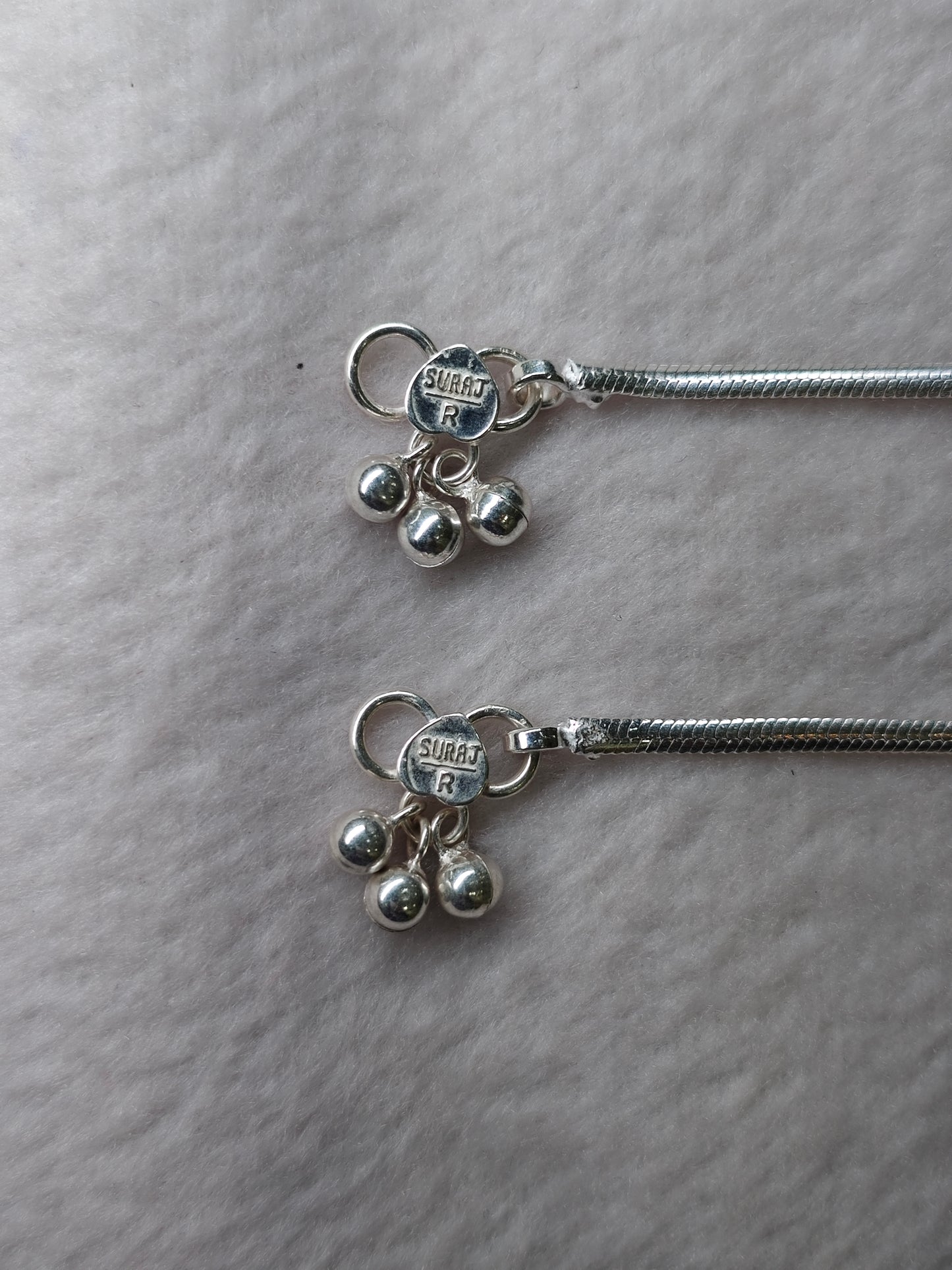 SILVER ANKLET-10 INCHES