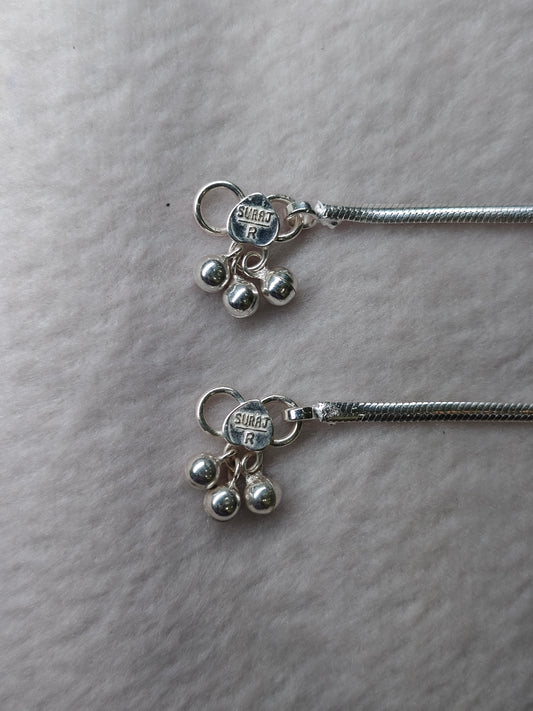 SILVER ANKLET-10 INCHES