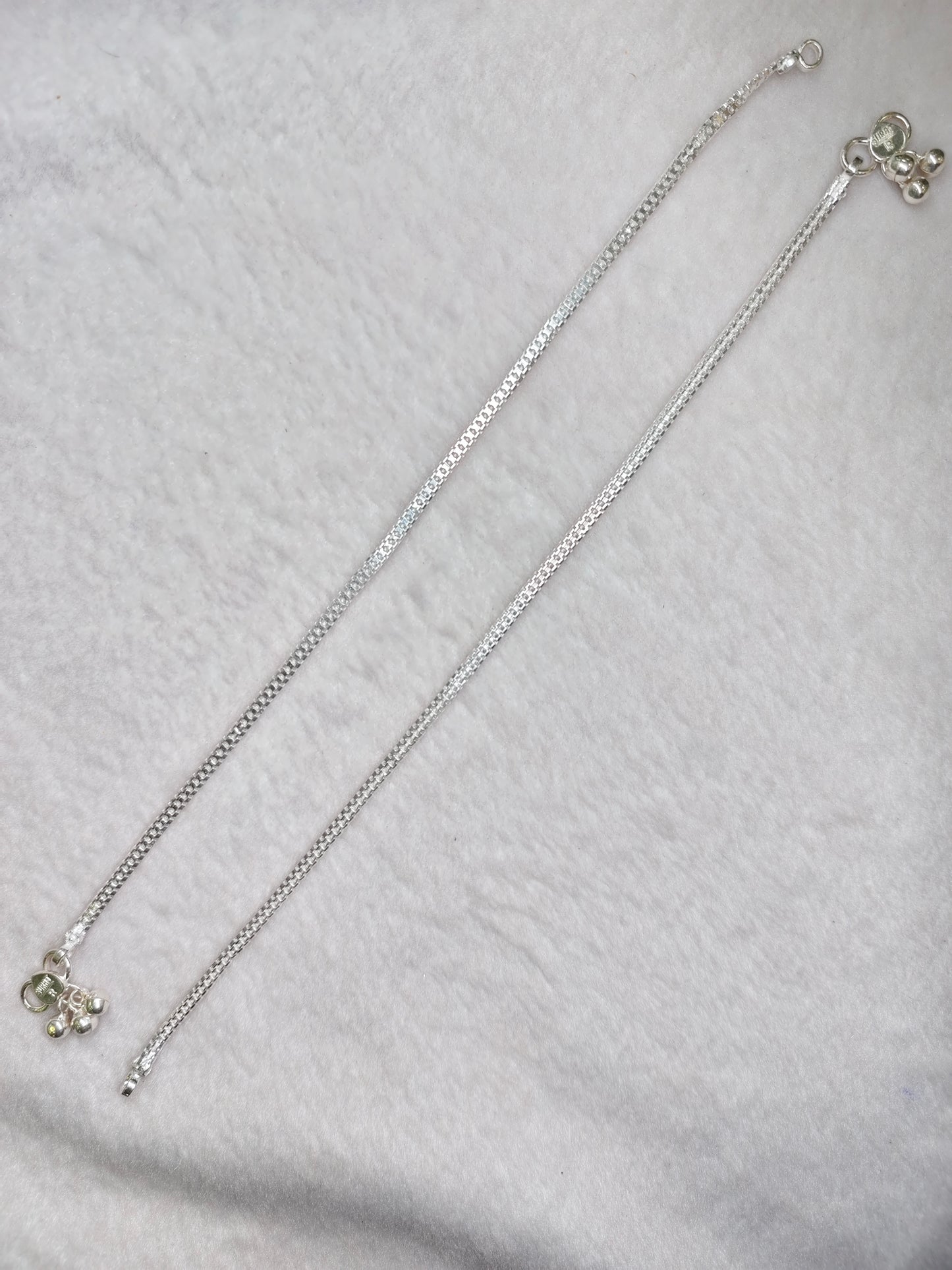 SILVER ANKLET-10 INCHES