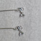 SILVER EVIL EYE ANKLET 9.5 INCHES