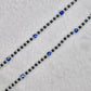 SILVER EVIL EYE ANKLET 9.5 INCHES