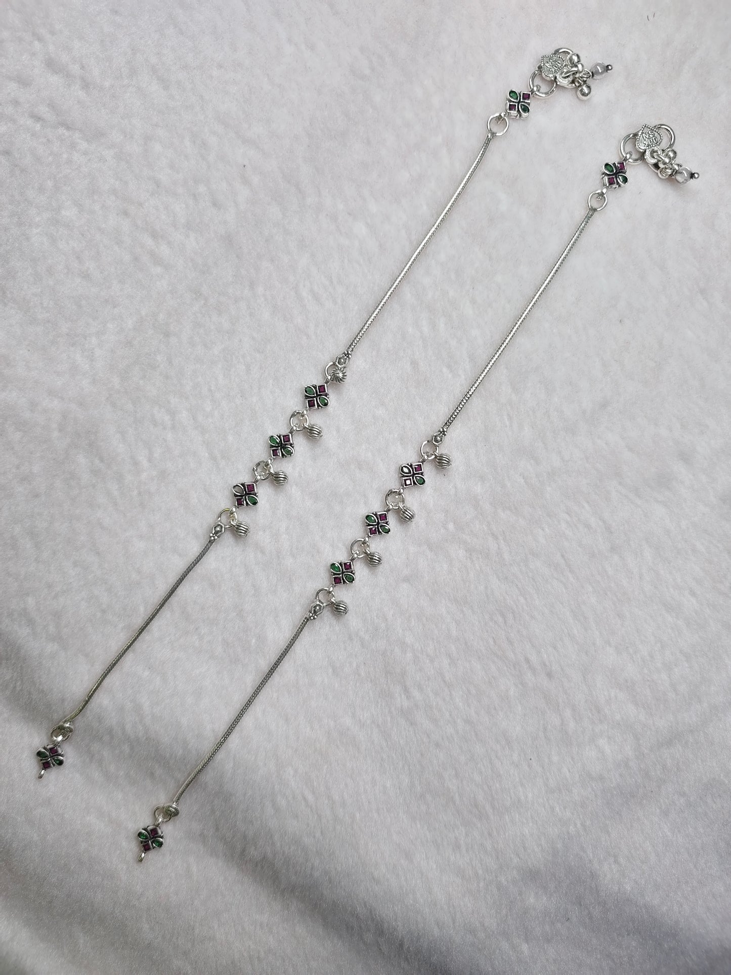 SILVER ANTIQUE ANKLET