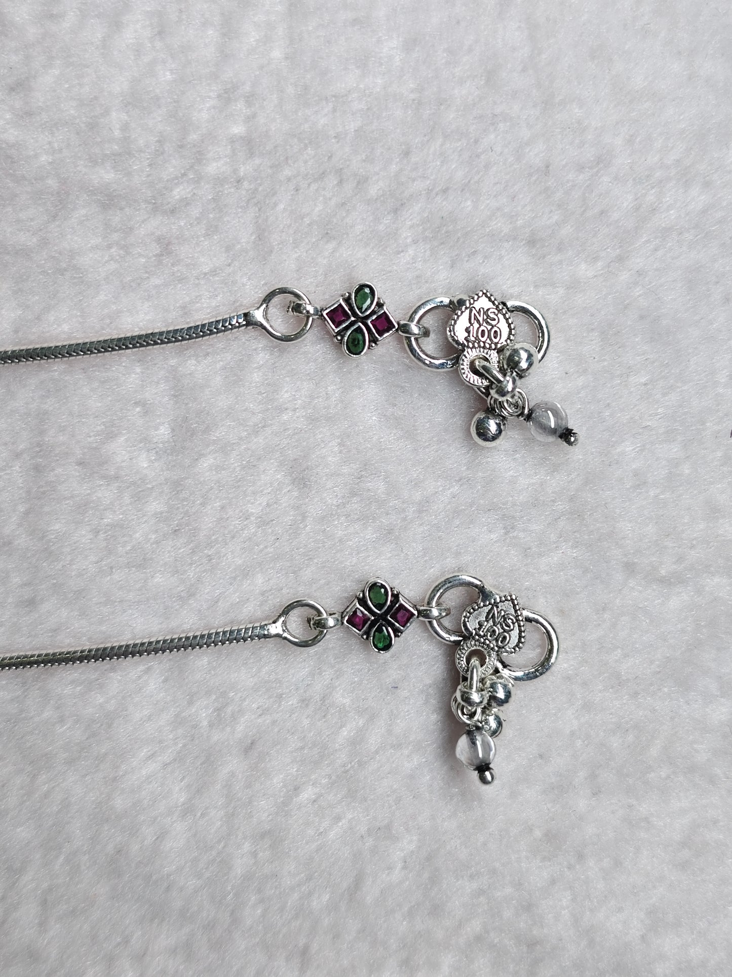 SILVER ANTIQUE ANKLET
