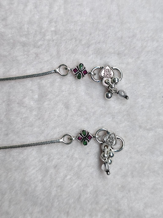 SILVER ANTIQUE ANKLET