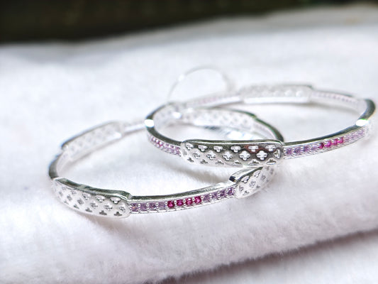 LADIES SILVER BANGLE-1