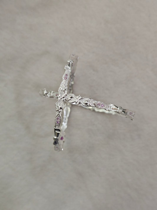 LADIES SILVER BANGLE-6